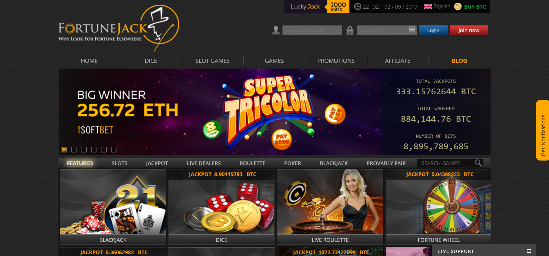 fortunejack casino бездепозитный бонус