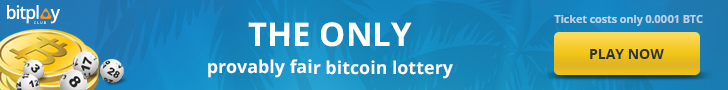Bitplay Club, the only provably fair bitcoin lottery banner